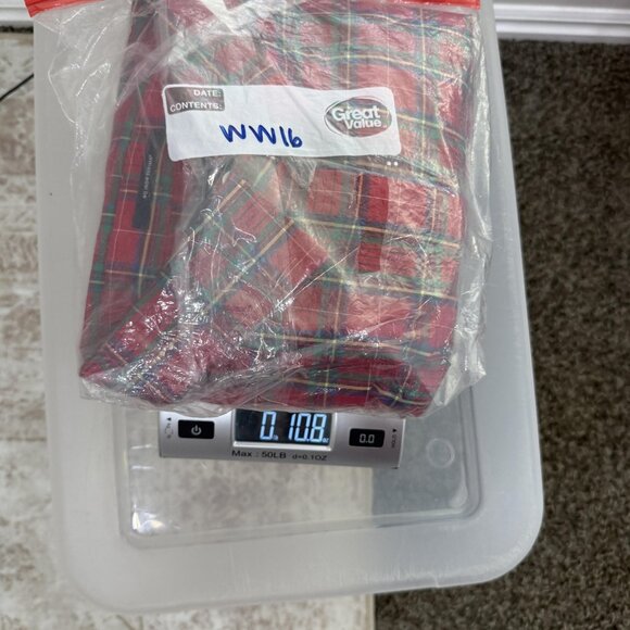 Lands' End Shirt Womens 22W Red Tartan Plaid No Iron Supima Cotton Long Sleeve - Picture 15 of 15